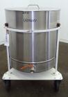 Used M.J.S. Tank, 300 Liter (79.2 Gallon), Type 300 RSWAC/C, 304 Stainless Steel, Vertical. Approximately 30-1/2