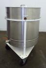 Used M.J.S. Tank, 300 Liter (79.2 Gallon), Type 300 RSWAC/C, 304 Stainless Steel, Vertical. Approximately 30-1/2