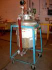 Used Used: O.G. Kelley Co. Pressure Tank, 55 gallon, stainless steel, vertical. 24