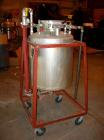 Used Used: O.G. Kelley Co. Pressure Tank, 55 gallon, stainless steel, vertical. 24