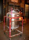 Used-Used: Buckley Iron Works pressure tank, 100 gallon, stainless steel, vertical. 30