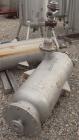 Used Acme Industrial Pressure Tank, 44 gallon, stainless steel, vertical. Approximately 18