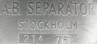 Used - A.B. Separator Tank, 110 gallon, 304 stainless steel. Approximately 24