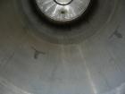 Used Tank, 400 gallon, 304 stainless steel, vertical. Approximately 38