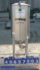 Used- Semi-Bulk Systems tank, 45 gallon, 316 stainless steel, vertical. 20