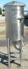 Used- Semi-Bulk Systems tank, 45 gallon, 316 stainless steel, vertical. 20