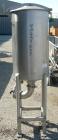 Used Semi-Bulk Systems tank, 45 gallon, 316 stainless steel, vertical. 20