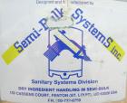 Used Semi-Bulk Systems tank, 45 gallon, 316 stainless steel, vertical. 20
