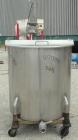 Used- Tank, Approximate 140 Gallon, 316 Stainless Steel, Vertical.  34