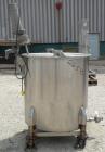 Used Tank, Approximate 140 Gallon, 316 Stainless Steel, Vertical.  34