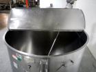 Used Bush Tank, 425 gallon, stainless steel construction, approximately 52