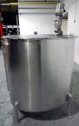 Used Bush Tank, 425 gallon, stainless steel construction, approximately 52