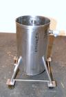 Used Tank, 30 Gallon, 316 Stainless Steel, Vertical. 17-1/2