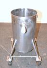 Used Tank, 30 Gallon, 316 Stainless Steel, Vertical. 17-1/2