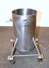 Used Tank, 30 Gallon, 316 Stainless Steel, Vertical. 17-1/2