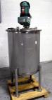 Used Tank, 100 Gallon, Stainless Steel. Approximately 30