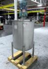 Used Tank, 100 Gallon, Stainless Steel. Approximately 30