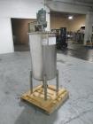 Used Flo Bin Mix Tank, 63 Gallon, Stainless Steel. Approximately 22