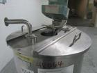 Used Flo Bin Mix Tank, 63 Gallon, Stainless Steel. Approximately 22
