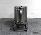 Used 75 gallon portable mix tank, stainless steel construction, 28