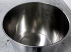 Used 75 gallon portable mix tank, stainless steel construction, 28
