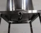 Used 75 gallon portable mix tank, stainless steel construction, 28