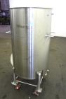 Used Tank, 132 Gallon (500 Liter), 316 Stainless Steel, Vertical. Approximate 30
