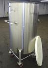 Used Tank, 132 Gallon (500 Liter), 316 Stainless Steel, Vertical. Approximate 30