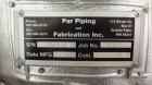 Used 275 Gallon Stainless Steel Par Piping & Fabrication Tank, Model X5C100 