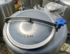 Used Stainless Steel Tank, Approximate 135 Gallon, 304 Stainless Steel, Vertical. Approximate 33