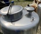 Used Stainless Steel Tank, Approximate 135 Gallon, 304 Stainless Steel, Vertical. Approximate 33