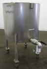 Used Tank, 80 Gallon, 304 Stainless Steel, Vertical. Approximately 30-1/2