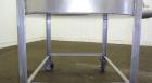 Used Tank, 80 Gallon, 304 Stainless Steel, Vertical. Approximately 30-1/2