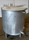 Used Tank, Approximately 140 Gallon, Stainless Steel, Vertical. 36