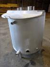Used Tank, Approximately 140 Gallon, Stainless Steel, Vertical. 36