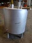 Used Tank, Approximately 140 Gallon, Stainless Steel, Vertical. 36