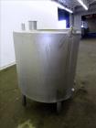 Used Tank, Approximately 140 Gallon, Stainless Steel, Vertical. 36