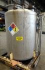 Used Tank, Approximately 400 Gallon, 304 Stainless Steel, Vertical.