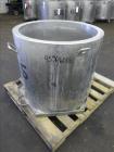 Used Tank, Approximate 60 Gallon, 304 Stainless Steel, Vertical.