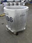 Used Tank, Approximate 60 Gallon, 304 Stainless Steel, Vertical.