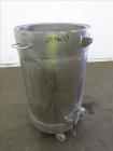 Used Tank, Approximate 50 Gallon, 304 Stainless Steel, Jacketed, Vertical. 24