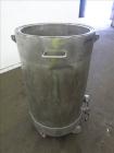 Used Tank, Approximate 50 Gallon, 304 Stainless Steel, Jacketed, Vertical. 24