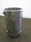 Used Tank, Approximate 60 Gallon, 304 Stainless Steel, Jacketed, Vertical.