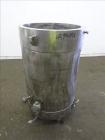 Used Tank, Approximate 60 Gallon, 304 Stainless Steel, Jacketed, Vertical.