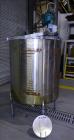 Used Tank, Approximate 300 Gallon, 304 Stainless Steel, Vertical. Approximate 44