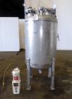 Used Tank, 200 Gallon, 316 Stainless Steel, Vertical. Approximate 36