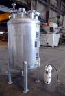 Used- Tank, 200 Gallon, 316 Stainless Steel, Vertical. Approximate 36