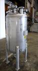 Used Tank, 100 Gallon, 316 Stainless Steel, Vertical. Approximate 26