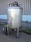 Used Tank, 275 Gallon, 316 Stainless Steel, Vertical. Approximate 42