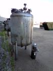 Used Tank, 275 Gallon, 316 Stainless Steel, Vertical. Approximate 42